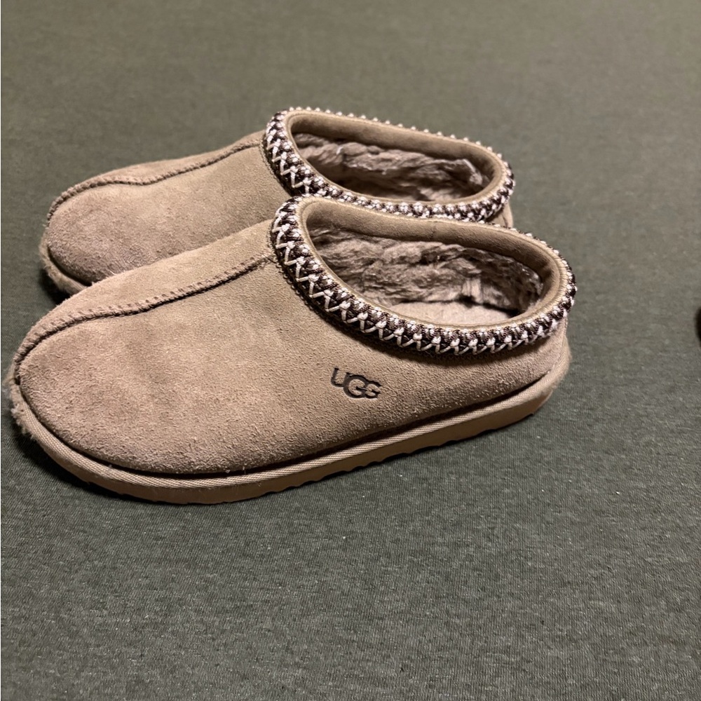 UGG Beige Suede Slip-Ons